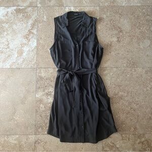 Express Forest Green Sleeveless Midi Dress